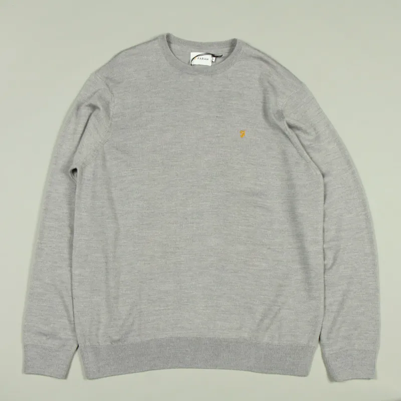 Farah Mullen Crew Sweater - Rain Heather